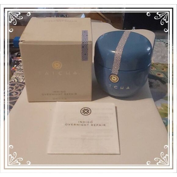 BNIB~TATCHA Indigo Overnight Repair Treatment Serum/Cream~1.7 fl.oz~$92 Retail - Picture 1 of 2